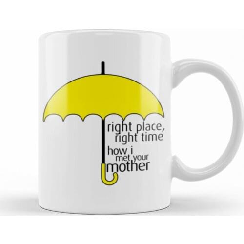 Umbrella Design Porcelain Cups Tea and Coffee Mugs Colorful Printed Gift Items Office and Home Decoration Hot Expresso Chocolate