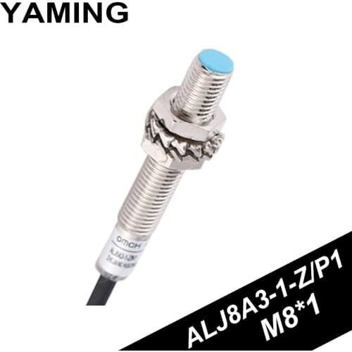 Inductive Metal Proximity Switch M8 Sensor 24V DC PNP/NPN Three Line Normally Open ALJ8A3-1-Z/P1