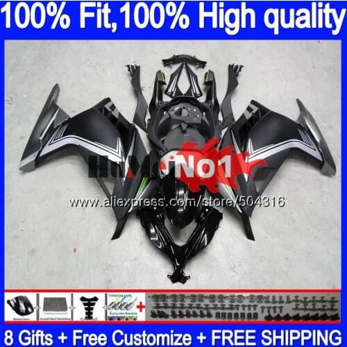 Injection For KAWASAKI EX300 ZX-3R EX ZX 300R Matte black 51MC.12 ZX300R ZX3R 2013 2014 2015 2016 2017 13 14 15 16 17 Fairings