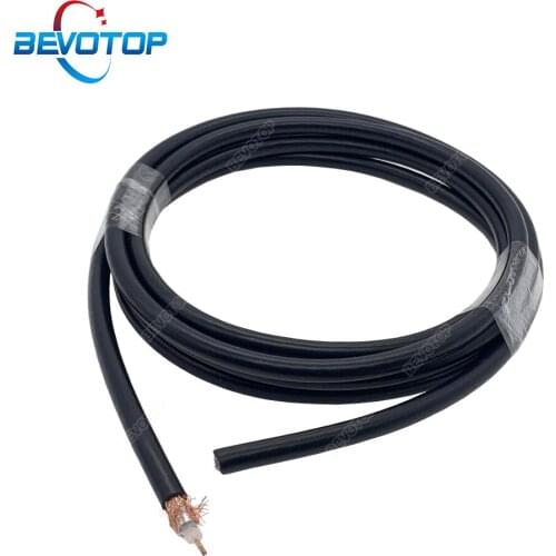 RG58 Cable 2m 5m 10m 20m 30m 50m 100m RG58 50-3 Feeder Line 50 Ohm Low Loss RF Coaxial Cable Pigtail for Crimp RF Wire Connector