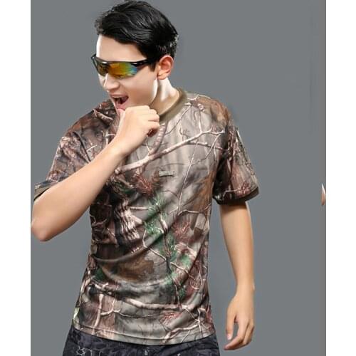 HOT 2017 Outdoor Summer Tactical Camo commando Short Sleeve Tactical Camouflage collar short sleeve T-shirt quickly Dry Tee