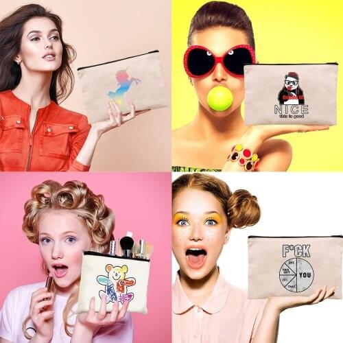 Small Girl Lipstick Bag Zipper Women Portable Toiletry Bag Makeup Pouch Coin Purse Toiletry Organizer Case Pen Box Bags