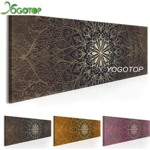 YOGOTOP Full Square Diamond Embroidery DIY Diamond Painting Cross Stitch Kits Mandala Abstract flower 5D Mosaic Home Decor QA158
