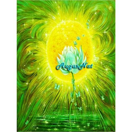 Lotus oil painting by numbers flower diamond painting full square floral wall art room decor diy mosaic sticker crystal craft