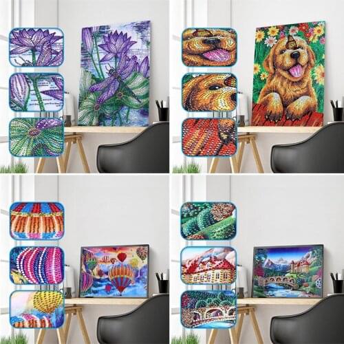 New Special-shaped Diamond Tree Mandala Flower Cat Love Tree Diamond Painting Living Room Handmade Diamond Embroidery