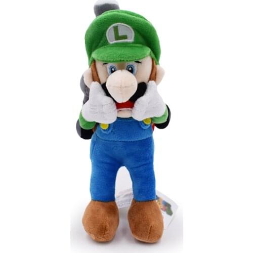 28cm 2021 New Arrival Super Mari Luigi Plush Toys Popular Horror Luigi with Tag Doll for Children Christmas Birthday Best Gift