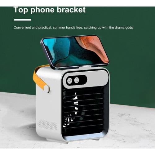 New Portable Air Conditioning USB Air Cooler Mini Fan Mobile Humidification 2400 MAh Portable Water Cooled Hom Air Conditioning