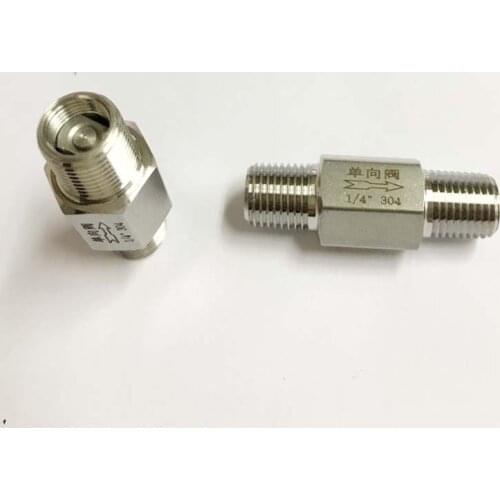 1/4" 3/8" 1/2"3/4" BSP Equal Male Check Valve Non Return One Way 304 Stainless Steel Water Gas Oil