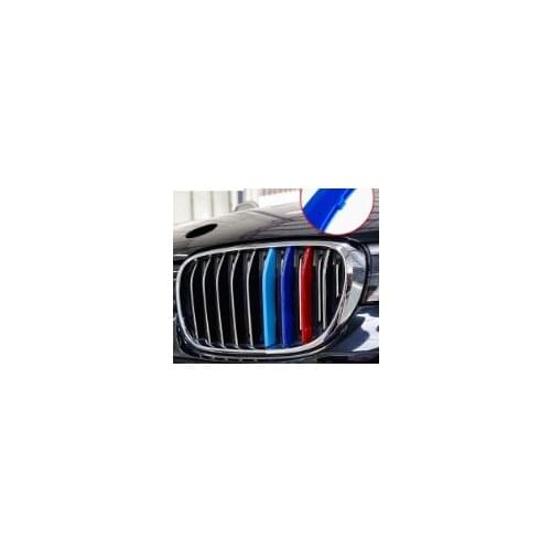 Grille Grill Trim Stripe for BMW X1 F48 X3 F25 X4 X5 E70 F15 X6 E71 3 5 Series E90 F30 F31 F10 F07 GT Upgrade Grill M Style