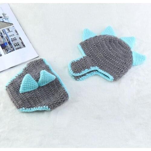 All-matched Unisex Newborn Knitted Cotton Photo Suit for Boys Girls