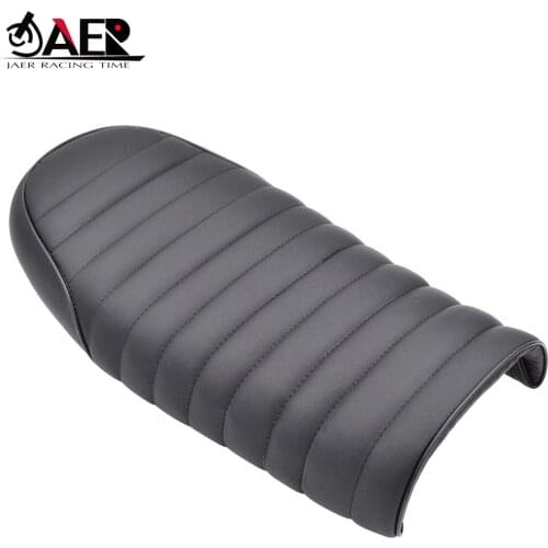 JAER Motorcycle Cafe Racer Vintage Seat Saddle Black Brown for Honda CB CL CL100 CL125S CL175 CL200 CL350 CL360 CL450
