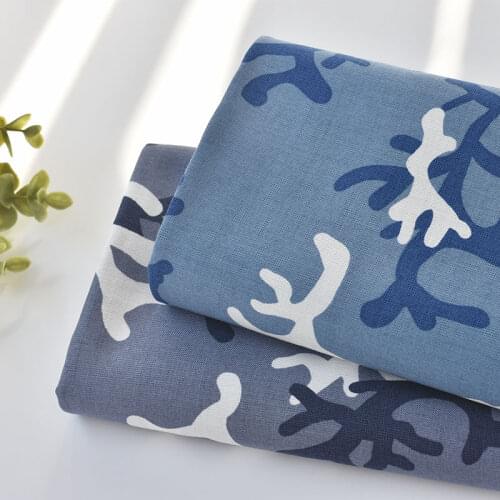 1meter 100% cotton Camouflage tela algodón fabric for Childrens skirt dress DIY Summer clothes bag handwork fabric art XMT