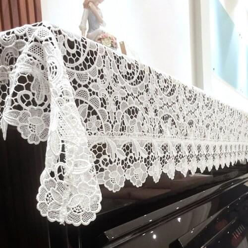 85x180cm General Dust Proof Cover Lace Piano Cover Deco Piano Cloth Table Cloth Home Decoration Wedding Gift