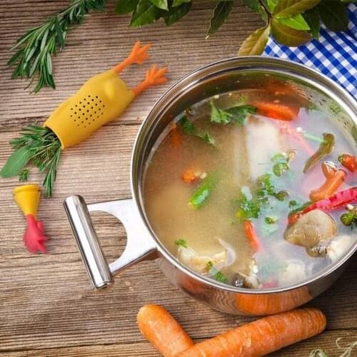 1PC Funny Spice Box Seasoning Container Chicken Screams Chicken Pot Stew Soup Seasoning Pot Creative Kitchen Gadget 50gC