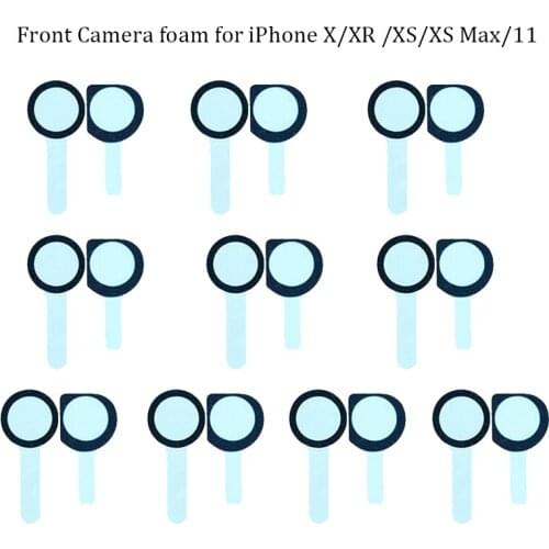 10pcs Front Camera Holder Shockproof Shielded Foam For iPhone 11 X XR XS Max 8 7 6 6s Small Camera Sponge Gasket Adhesive