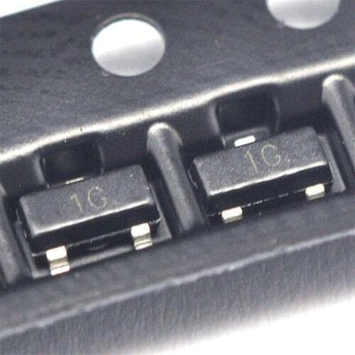 100pcs BC847C BC847 1G SOT-23 NPN Transistor 45V 0.1A