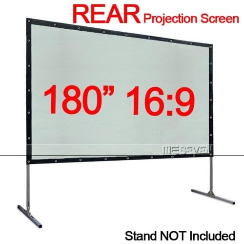 180 Inches16:9 Wall Mounted PVC Material Rear Back Projection Screen Film for Any HD Movie Home Projectors Display