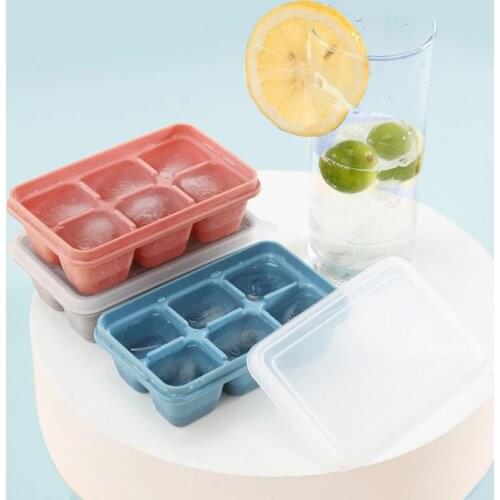 3pcs Homemade DIY Ice Tray Ice Grid Mould Set Quick Freezer Home Personalized Ice Box Small Grid With Cover Ice Cream Tools 2021