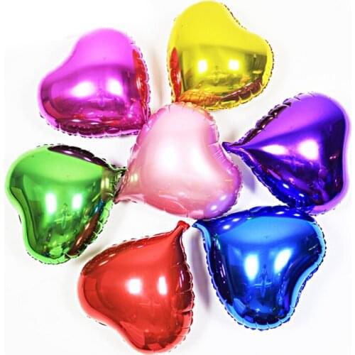5pcs/lot 18inch Event Balloons Heart Shaped Foil Balloon Large love wedding Happy Birthday Party Decoration Globos Air Ballons