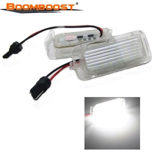 5D Fiesta Mondeo LED license plate light White Canbus T10 connector LED Number License Plate Light Lamp for F/ord Focus
