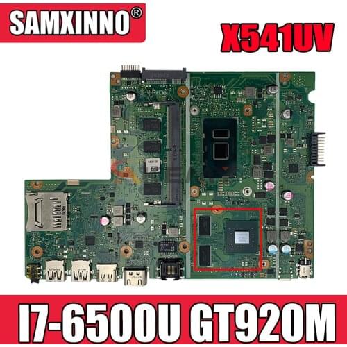 Akemy X541UV Laptop motherboard for ASUS VivoBook A541UV X541U original mainboard 4GB-RAM I7-6500U GT920M (Pin interface))