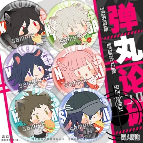 Anime Danganronpa Kokichi Oma Nagito Komaeda Cute Q Version Acrylic Keychain Bag Pendant Toy Keyring Decor Badge Collection
