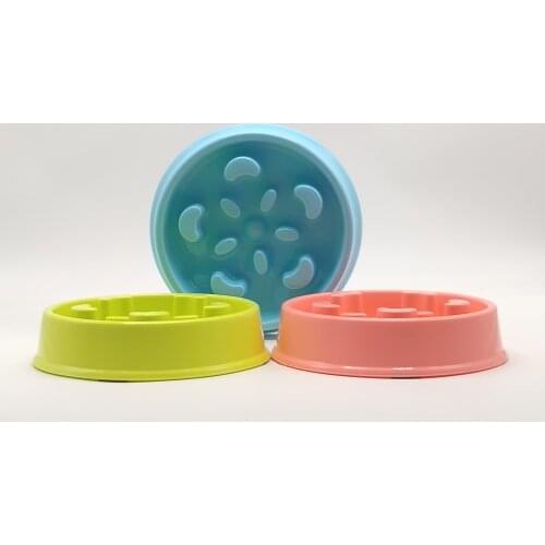 Anti Choke Pet Dog Feeding Food Bowls Puppy Slow Down Eating Feeder Dish Bowl Healthy Diet Dish Pet Dogs Supplies
