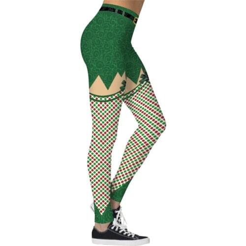 BlackArachnia Christmas Trousers For Women Lady Casual Elasticity Skinny Leggins Mujer High Waist Workout Printing Stretchy Pant