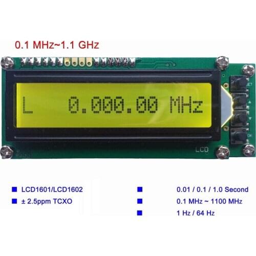 0.1MHz ~ 1200MHz frequency meter PLJ-1601-C frequency components of the frequency measurement display module