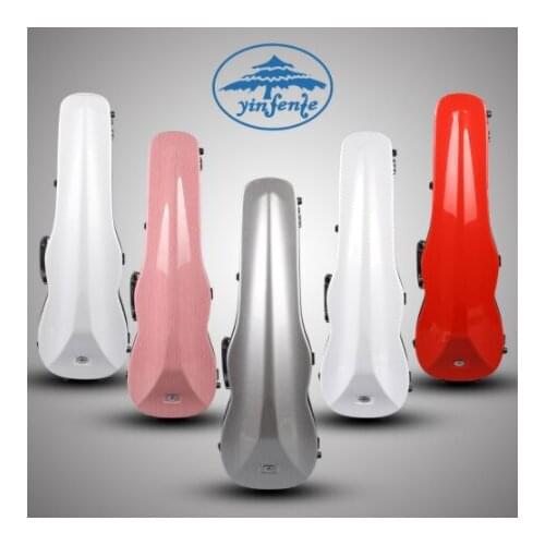 Red color violin case 4/4 composite material strong violin box bag red #SX15