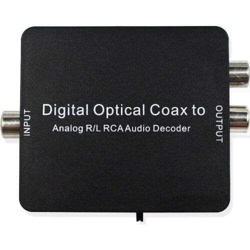 DAC Amp Digital To Analog Audio Converter RCA 3.5mm jack Headphone Amplifier Toslink Optical Coaxial input for Dolby DTS Stere