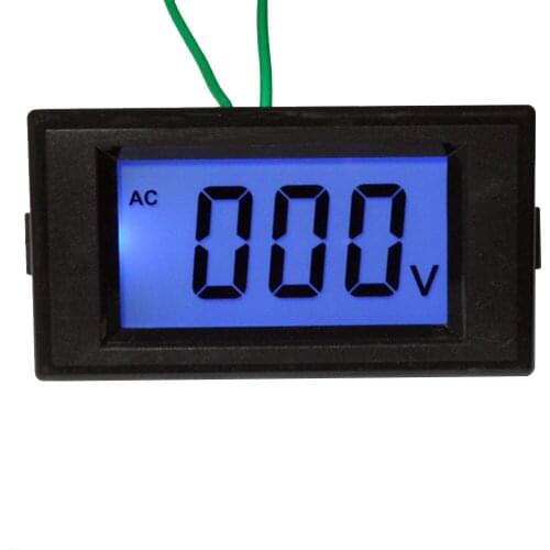 Digital AC 0-600V Voltmeter meter Voltage Testing Meter Blue Backlight LCD Panel Display Voltage meter tester