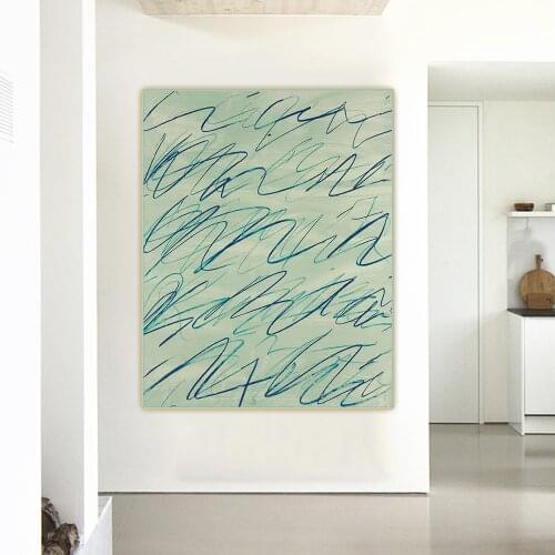 Citon Cy Twombly《Untitled》Canvas Art Oil Painting Artwork Poster Picture Wall Background Decorations Home Living Room Decor
