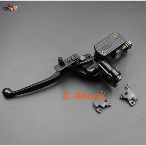 Chinese ATV Hydraulic Brake Master Cylinder Left Lever PARKING LOCK With Brake Switch For 50 70 90 110 125 200 250 CC Quad new