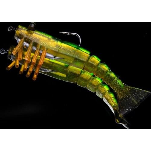 Artificial Silicon Shrimp Bait 95mm/8.5g Soft Fishing Lure Anti-Corrosion High Quality Bionic Freshwater Silicone Fishing Bait