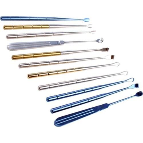 Body odor curette sputum hook solitary squeegee simmered chicken heart Stainless steel Facial beauty tools instruments