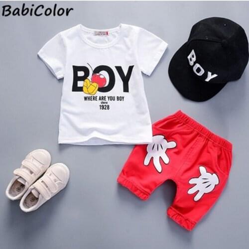 Summer Baby Girls Come Home Outfits New Baby Born Gift Set Cotton T-shirt+shorts For Kids Two Clothes Sets For Babies