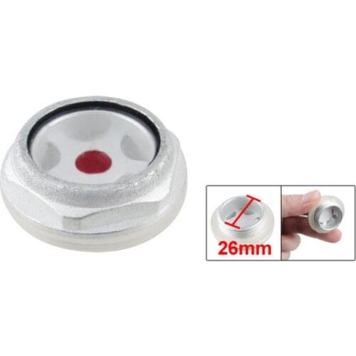 26mm Thread Diameter Metal Air Compressor Oil Level Sight Glass 5pcs