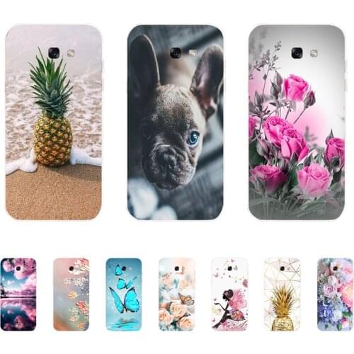 Soft Case For Silicone Back Cover For Cute Phone Cases Cover Bumper for Samsung Galaxy A7 A8 A9 2017 2018 A8 Plus 2018 A70 A80