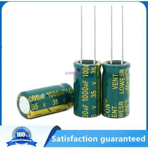 New original high-frequency crystal 1000uf 35v 35v 1000uf New original Size:10*20MM