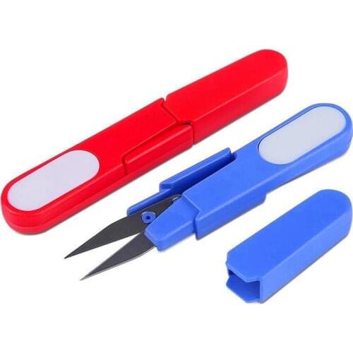 1Set Fishing Scissors&Storage Case Braid Line Lure Cutter 12cm Mini Fish Use Scissors Multifunction Portable Fishing Tools