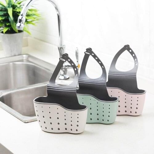 Sink Rack Soap Sponge Drain Rack Bathroom Rack Kitchen Storage Suction Cup Organizer Sink Kitchen Hanging Basket