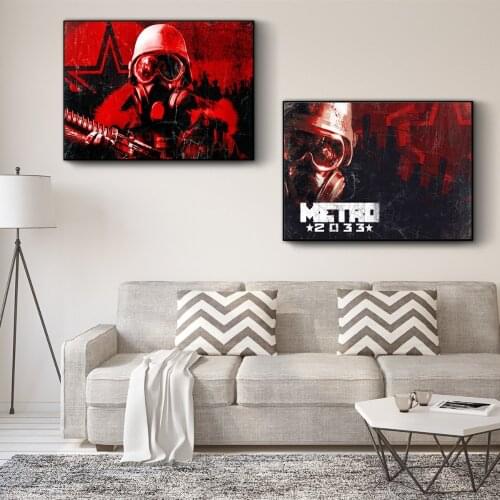 Metro 2033 Fear The Future Posters And Prints Wall Art Canvas Painting For Living Room Decoration Home Decor Unframed Quadros