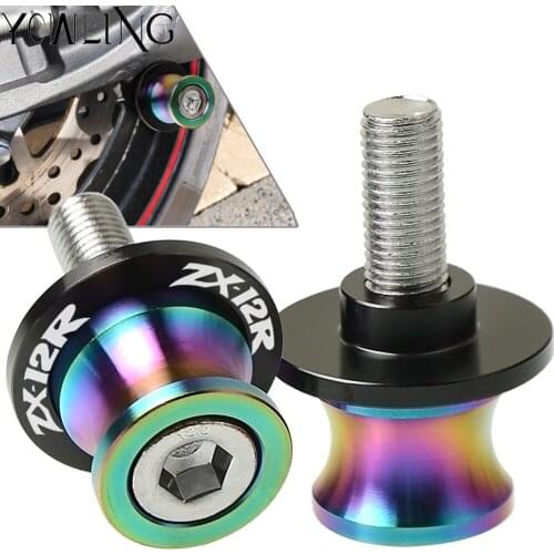 Swingarm Stand Screws CNC Motorcycle Swing Arm Spools Sliders bobbins FOR Kawasaki ZX12R ZX-12R 2000 2001 2002 2003 2004 2005