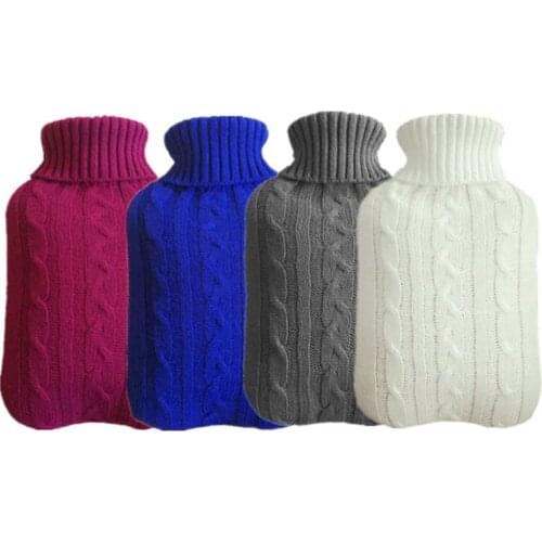 Pvc Hot Water Bags Anti-scalding Cover Warming Hands 5 Colors!! Knit Protective Cover for 2 Liter Large Hot Water Bottle