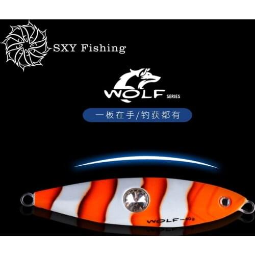 SXY fishing Diamond Eye-WOLF Lead fishi Deep sea tow fishing Trolling Lure 3D fisheye Antirust technology exquisitely Lead fishi