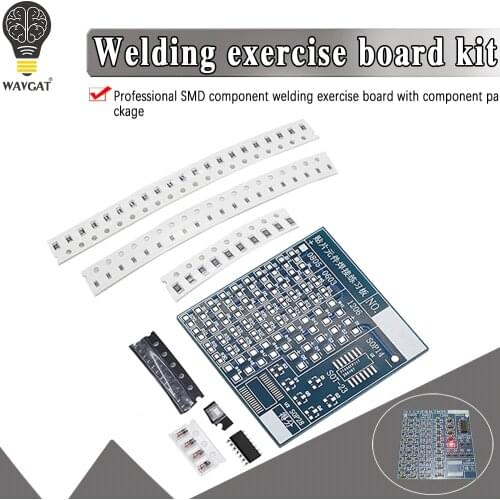 DIY Circuit Board PCB SMT SMD Soldering Practice Board DIY Kit Fanny Skill Training Electronic Suit 77PCS components