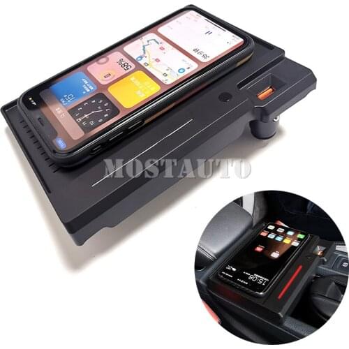 The Phone With QI Wireless Charging For Audi Q3 Wireless Car Charger Phone Fast Charging Center Console 2019-2021