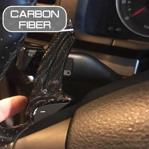 Carbon Fiber Car Steering Wheel Extend Paddle for VW Tiguan for VW Touareg for Volkswagen Golf 6 Shifters Covers Car Stickers