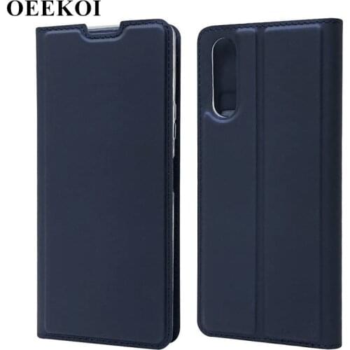 OEEKOI Ultrathin Leather Wallet Cover Case for Sony Xperia 10 II